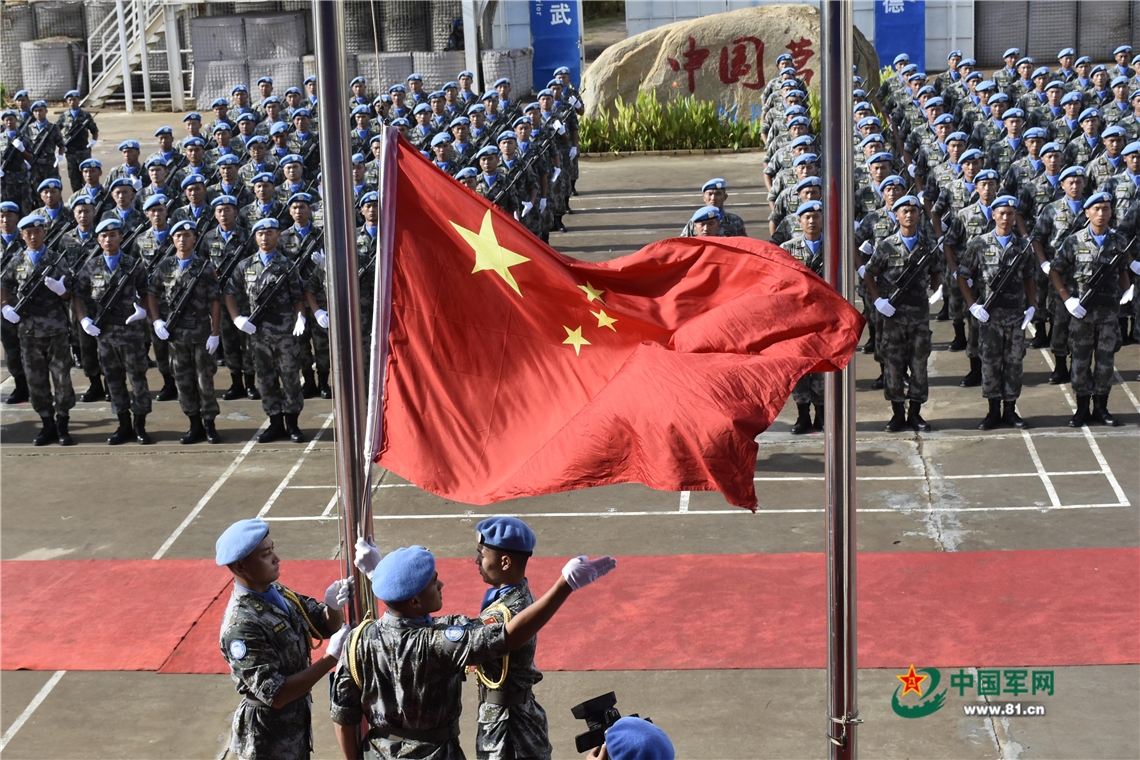 दक्षिण सूडान में चीनी रक्षकों को शांति पदक मिला