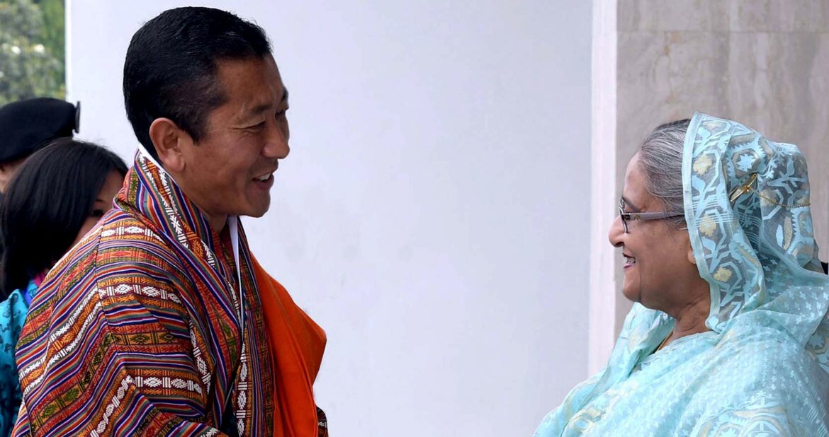 भूटान के प्रधानमंत्री त्शेरिंग ने हसीना से की सौजन्य भेंट
