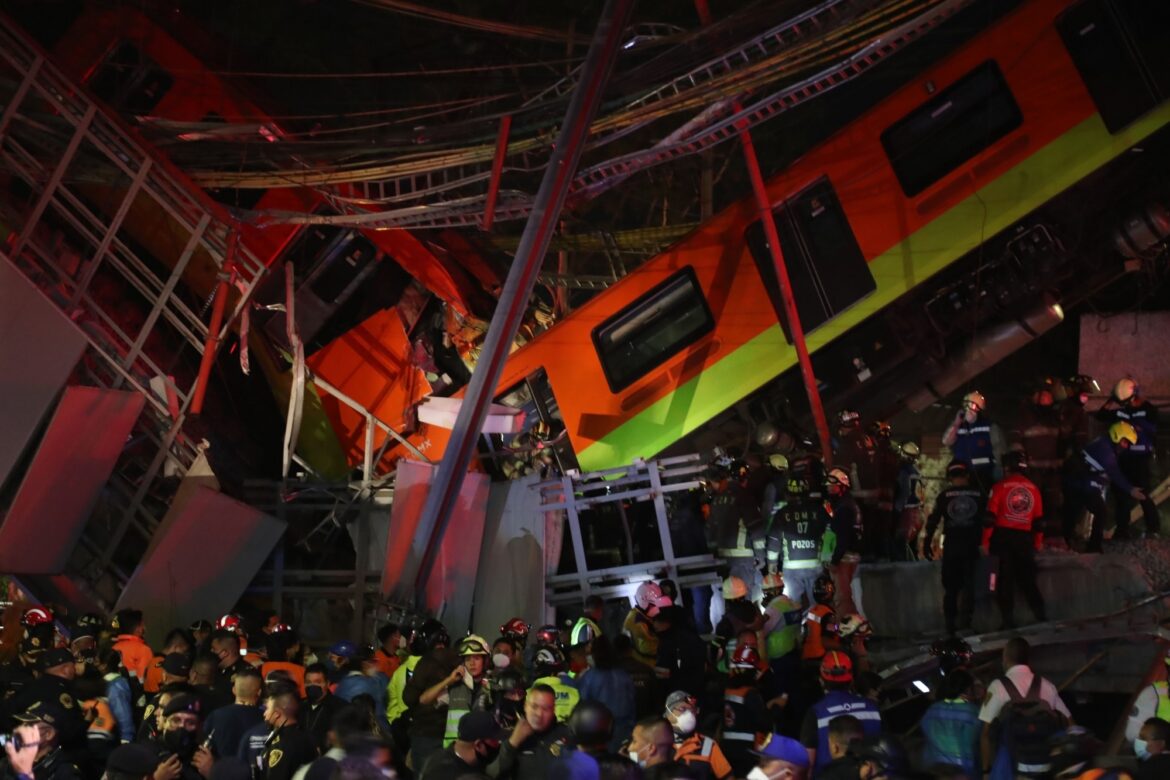 भूमिगत रेल पुल ढहने से मेक्सिको सिटी में 23 लोगों की मौत