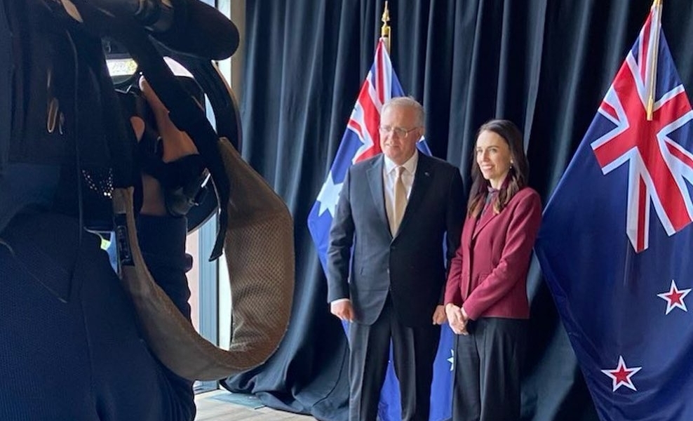 न्यूजीलैंड और आस्ट्रेलिया के प्रधानमंत्री महामारी के बाद पहली बार मिले