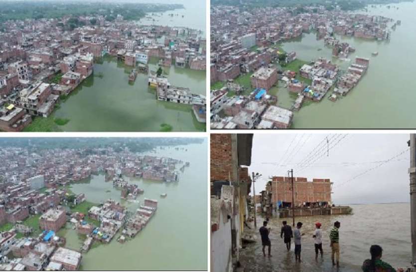पूर्वांचल: लगातार बढ़ रहा गंगा का जलस्तर, 406 गांव बाढ़ से प्रभावित, तटीय इलाकों से पलायन जारी