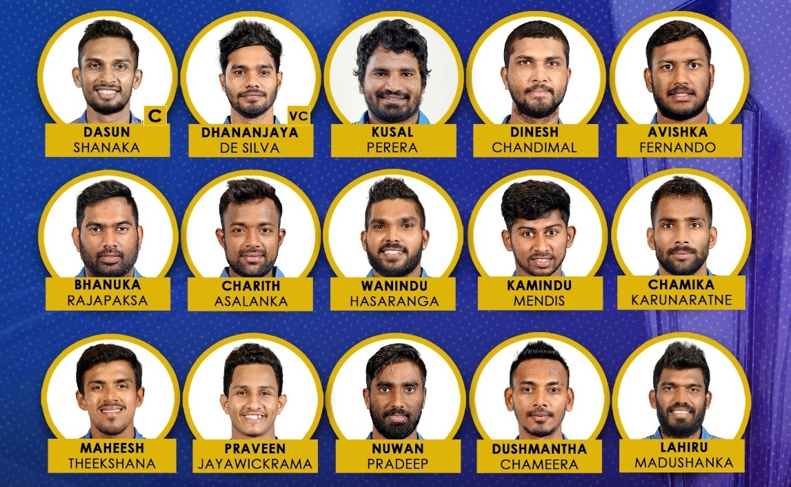 दासुन शनाका टी 20 विश्व कप 2021 के लिए 15 सदस्यीय श्रीलंकाई टीम का नेतृत्व करेंगे