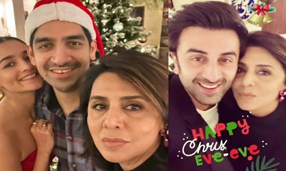 आलिया ने बॉयफ्रेंड रणबीर, नीतू कपूर के साथ मनाया क्रिसमस