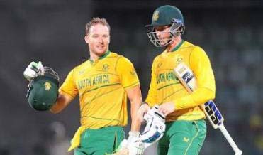 भारत बनाम दक्षिण अफ्रीका : मिलर, वैन डेर डूसन, प्रिटोरियस ने टीम को दिलाई 1-0 से बढ़त