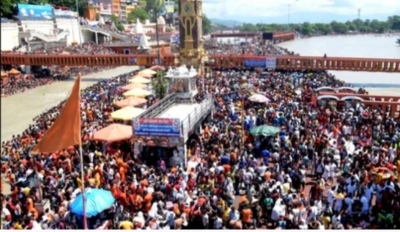 कांवड़ यात्रा : हरिद्वार से 30 लाख कांवड़ियों ने उठाया गंगाजल