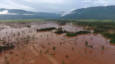 उष्णकटिबंधीय तूफान नोरू से लाओस में बाढ़ की स्थिति