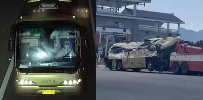 चीन बस दुर्घटना में 27 की मौत, 20 घायल
