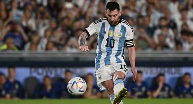 विश्व कप के बाद पहली बार अर्जेंटीना के लिए उतरे मेसी, करियर का 800वां गोल फ्री-किक पर दागा