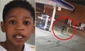 पुलिस ने 13 साल के लड़के को गोली मारी